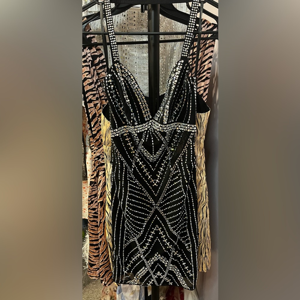 12th Tribe Mini Halter Dress - Size Small ✨